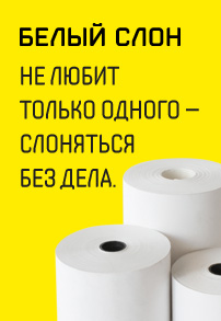 Белый Слон не любит только одного — Слоняться без дела